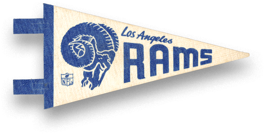 NFL Los Angeles Rams Circa 2021 NFC West Champions Lot of 2 Team Logo  Pennants